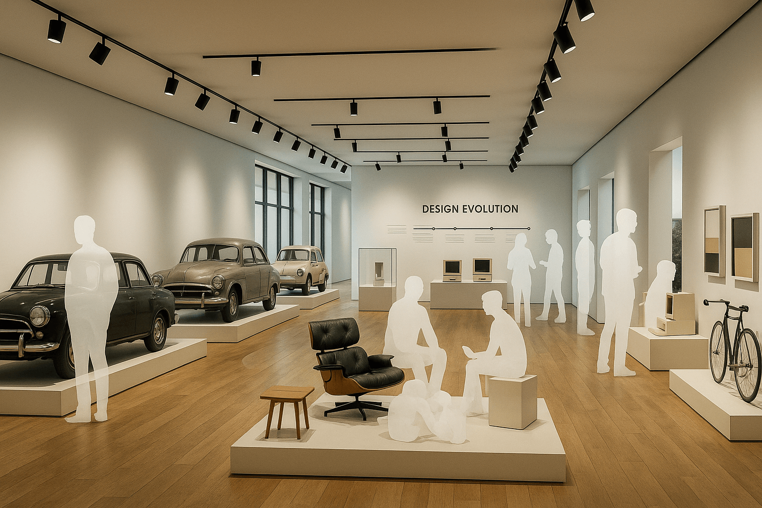 Museum visitor flow after optimization showing improved flow and engagement points